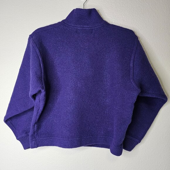 Vintage Patagonia XS Purple 100% Wool Half Zip Sweater Gorpcore Street Wear - Picture 6 of 7